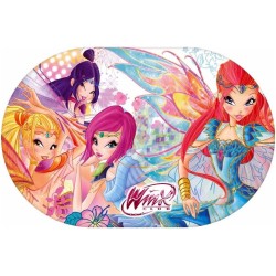 Tovaglietta Winx 29x45 cm in plastica antiscivolo e lavabile – Colazione, pranzo, scuola e tempo libero