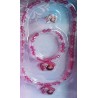 Portagioie in legno Disney Frozen con anello, braccialetto, collana ed elastici -Anna-Elsa