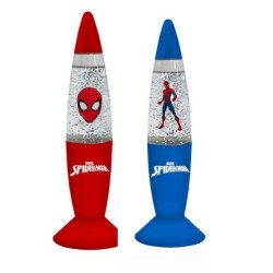 Mini Lampada LED Glitter Spiderman – Luce Notturna Cambia Colore 16 cm