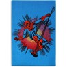 Tappeto Cameretta Bambini Spiderman 80x120 cm – Antiscivolo, Morbido e Facile da Pulire, Decorazione Supereroi Marvel