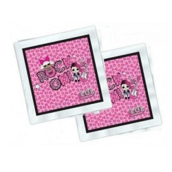 Tovaglioli di carta Lol Surprise 33 x 33 cm - Conf. 20 pz - Feste Compleanno a Tema