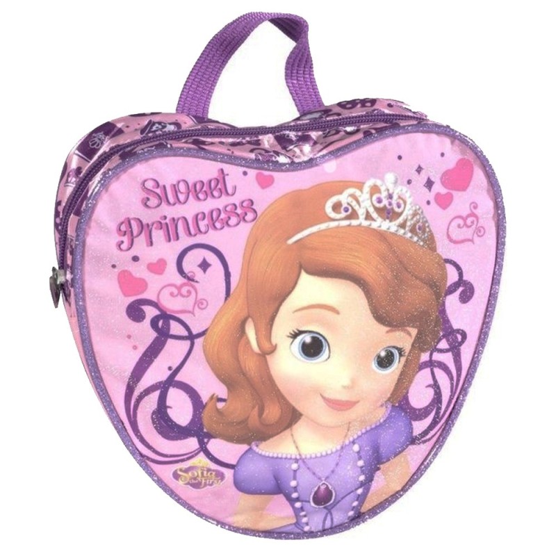 Zaino Disney Principessa Sofia – Mini Zainetto Cuore Bambina 21x21x7 cm con Spallacci Regolabili