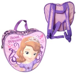 Zaino Disney Principessa Sofia – Mini Zainetto Cuore Bambina 21x21x7 cm con Spallacci Regolabili