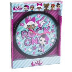 Orologio da parete Disney Lol Surprise Rock idea Regalo Bambina Arredo Cameretta cm 24