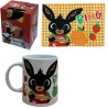 Set Colazione Bing il Coniglietto – Tazza in Ceramica + Tovaglietta in Cotone | Idea Regalo Bambini | Accessori Tavola Ufficiali