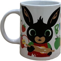 Set Colazione Bing il Coniglietto – Tazza in Ceramica + Tovaglietta in Cotone | Idea Regalo Bambini | Accessori Tavola Ufficiali