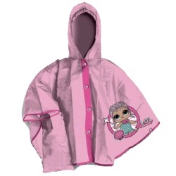 Poncho Mantella Pioggia LOL Surprise Bambina 6-7 Anni – Impermeabile, Antivento e Antipioggia con Bottoni, Taglia Unica