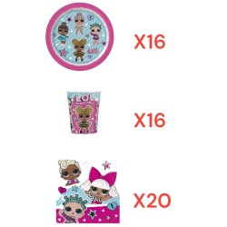 Coordinato per Feste Compleanno Lol Surprise Kit Party Bambini Festa e Party