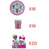 Coordinato per Feste Compleanno Lol Surprise Kit Party Bambini Festa e Party
