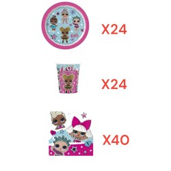 Coordinato per Feste Compleanno Lol Surprise Kit Party Bambini Festa e Party