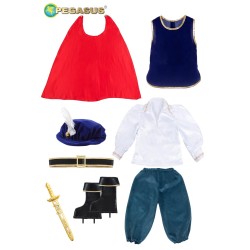 Costume Principe delle Fiabe Bambino in Velluto – Abito Reale Elegante per Carnevale, Cosplay e Feste