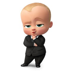 Sagoma Personalizzata in Polistirolo Baby Boss per Compleanno - Festa a Tema Disney (70 cm)