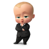 Sagoma Personalizzata in Polistirolo Baby Boss per Compleanno - Festa a Tema Disney (70 cm)