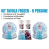Coordinato Festa Frozen Disney – Kit Party Compleanno Anna ed Elsa (Piatti, Bicchieri, Tovaglioli)