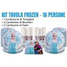 Coordinato Festa Frozen Disney – Kit Party Compleanno Anna ed Elsa (Piatti, Bicchieri, Tovaglioli)
