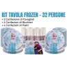 Coordinato Festa Frozen Disney – Kit Party Compleanno Anna ed Elsa (Piatti, Bicchieri, Tovaglioli)