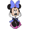 Sagoma in Polistirolo Personalizzata Minnie Disney 3D per Compleanni e Feste - Altezza 70 cm