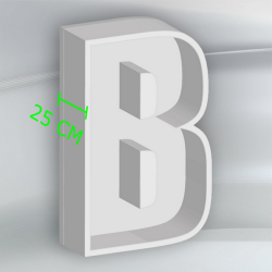 Porta Palloncini Lettera "B" in Polistirolo Balloon Box – Scenografie per Eventi e Feste,