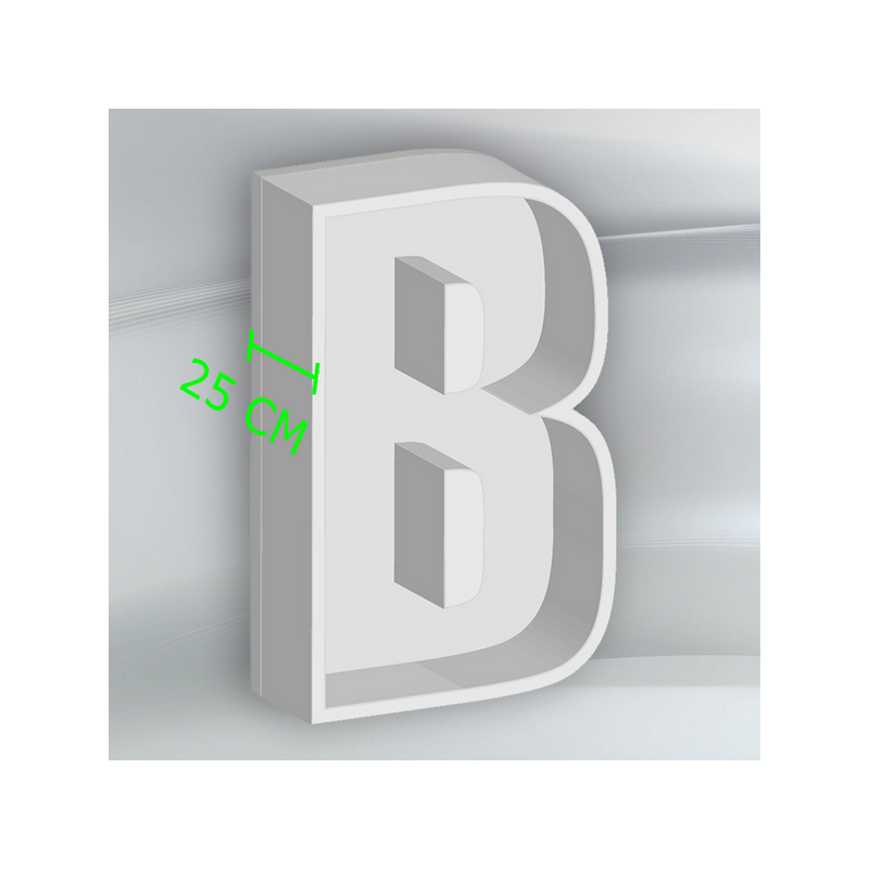 Porta Palloncini Lettera "B" in Polistirolo Balloon Box – Scenografie per Eventi e Feste,