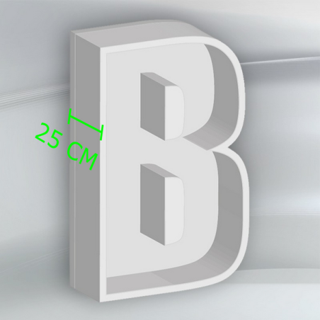 Porta Palloncini Lettera "B" in Polistirolo Balloon Box – Scenografie per Eventi e Feste,