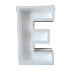 Porta Palloncini Lettera "E" in Polistirolo Balloon Box – Scenografie per Eventi e Feste,