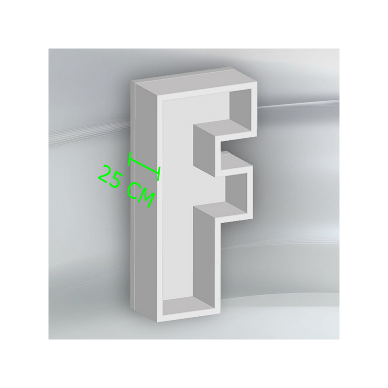 Porta Palloncini Lettera "F" in Polistirolo Balloon Box – Scenografie per Eventi e Feste,