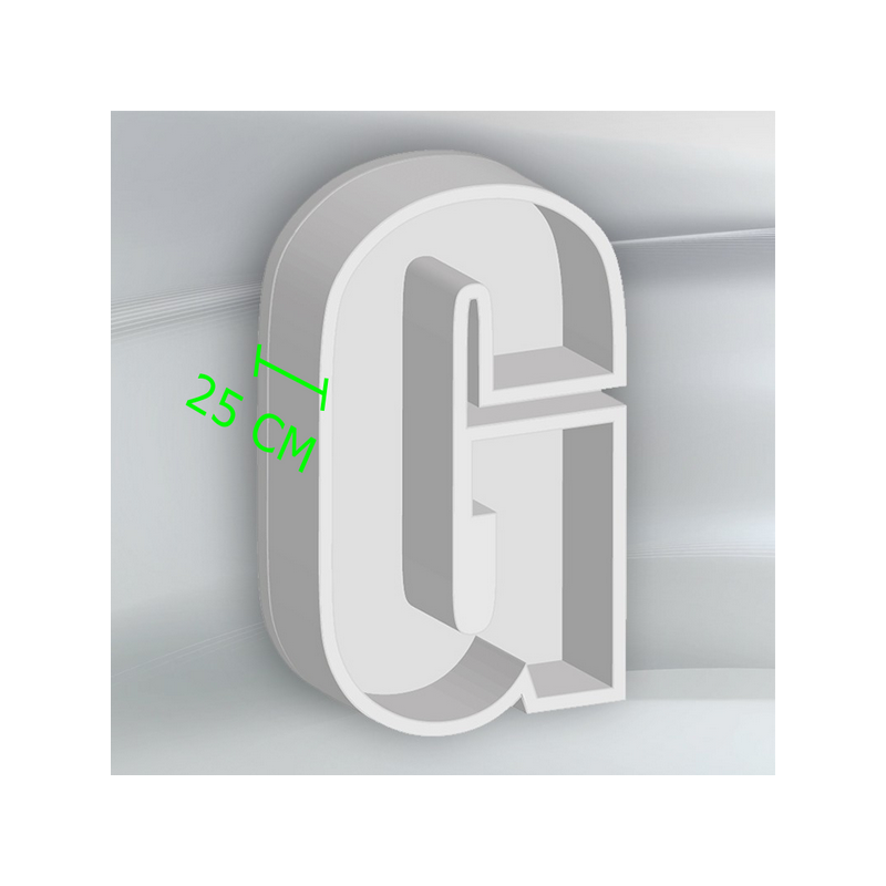 Porta Palloncini Lettera "G" in Polistirolo Balloon Box – Scenografie per Eventi e Feste,