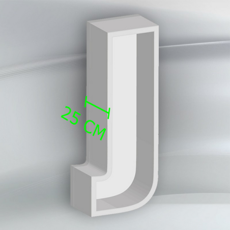 Porta Palloncini Lettera "J" in Polistirolo Balloon Box – Scenografie per Eventi e Feste,