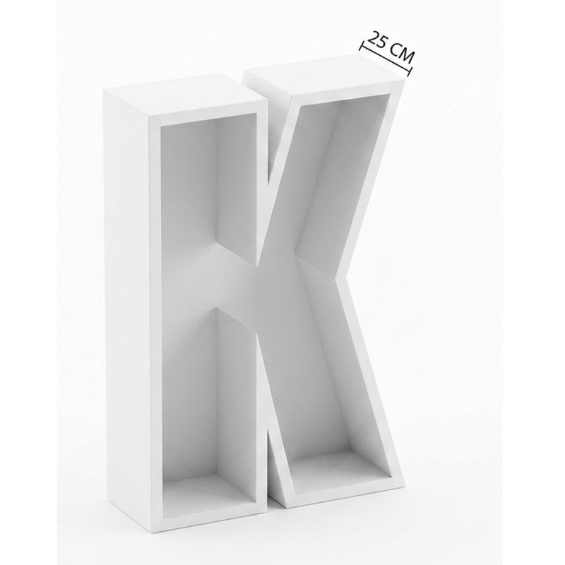 Balloon Box Lettera “K” in Polistirolo – Struttura Portapalloncini Gigante per Eventi