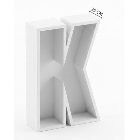 Balloon Box Lettera “K” in Polistirolo – Struttura Portapalloncini Gigante per Eventi