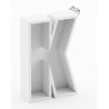 Balloon Box Lettera “K” in Polistirolo – Struttura Portapalloncini Gigante per Eventi