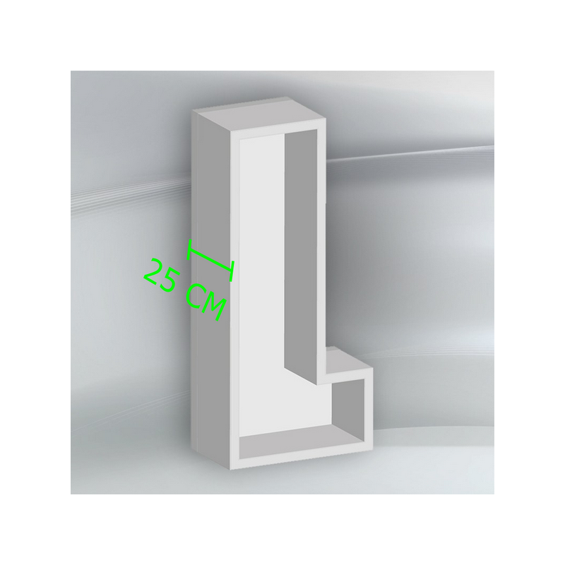 Porta Palloncini Lettera "L" in Polistirolo Balloon Box – Scenografie per Eventi e Feste