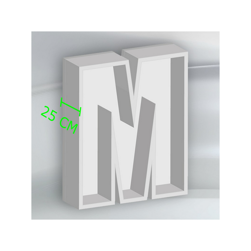 Porta Palloncini Lettera "M" in Polistirolo Balloon Box – Scenografie per Eventi e Feste,