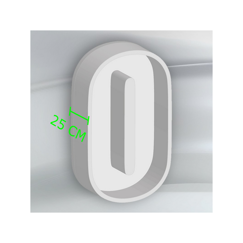 Porta Palloncini Lettera "O" in Polistirolo Balloon Box – Scenografie per Eventi e Feste,