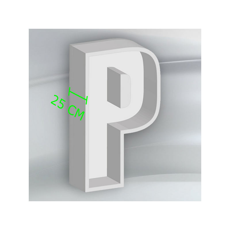 Porta Palloncini Lettera "P" in Polistirolo Balloon Box – Scenografie per Eventi e Feste,