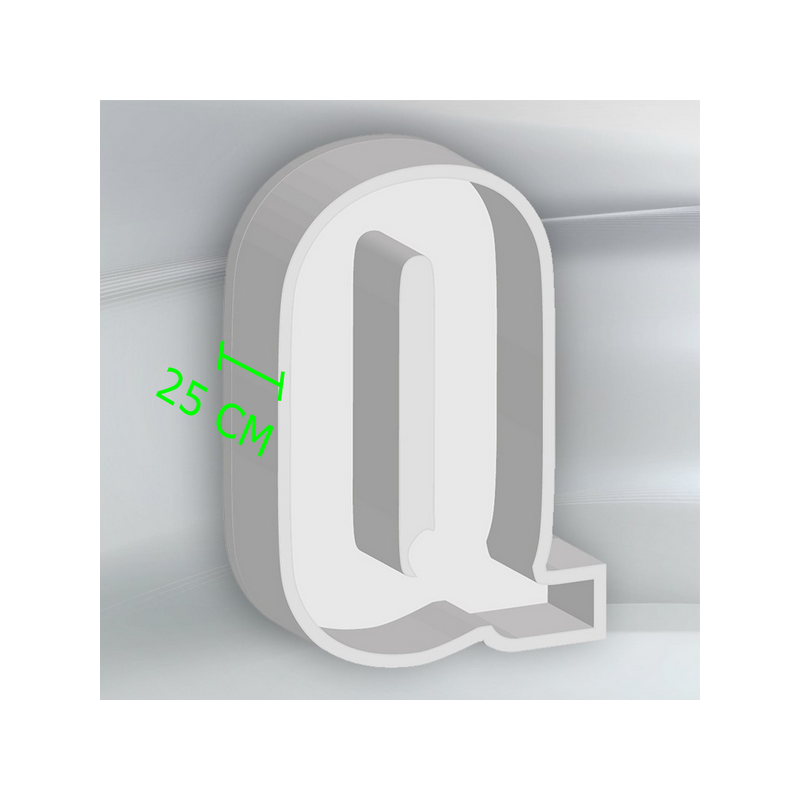 Porta Palloncini Lettera "Q" in Polistirolo Balloon Box – Scenografie per Eventi e Feste,