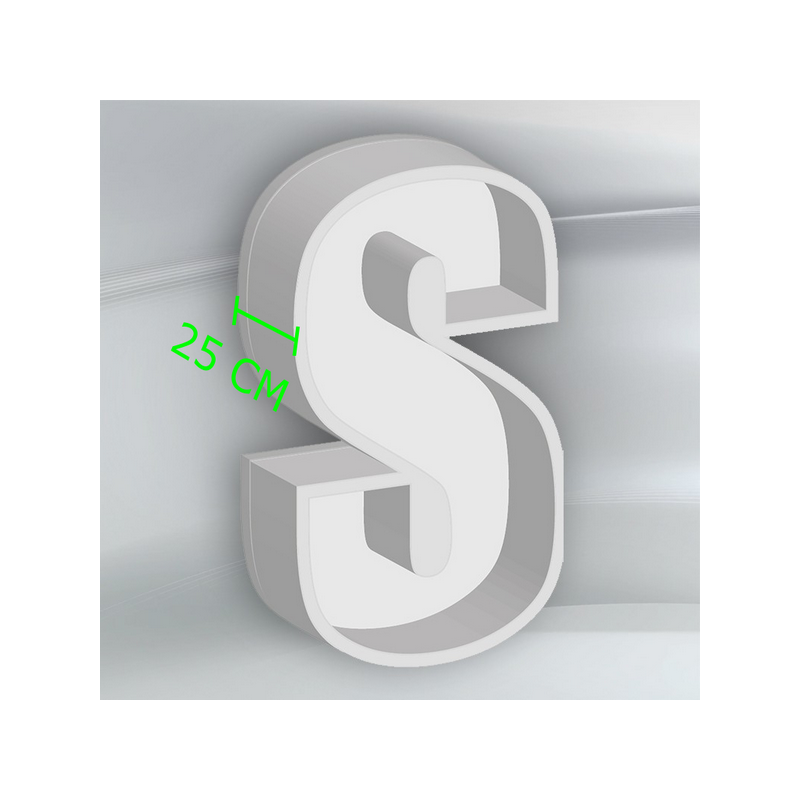 Porta Palloncini Lettera "S" in Polistirolo Balloon Box – Scenografie per Eventi e Feste,