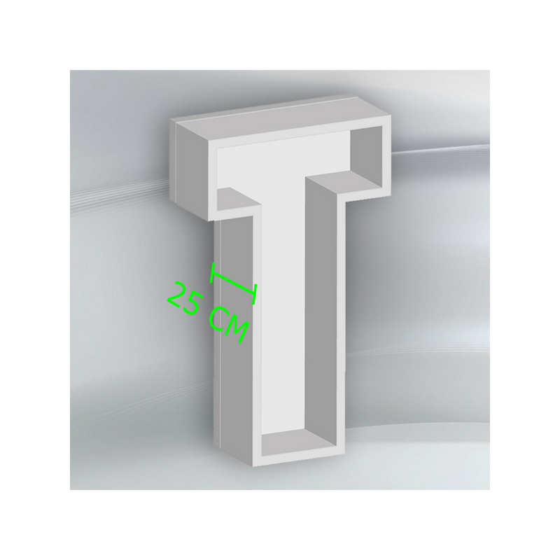 Porta Palloncini Lettera "T" in Polistirolo Balloon Box – Scenografie per Eventi e Feste,