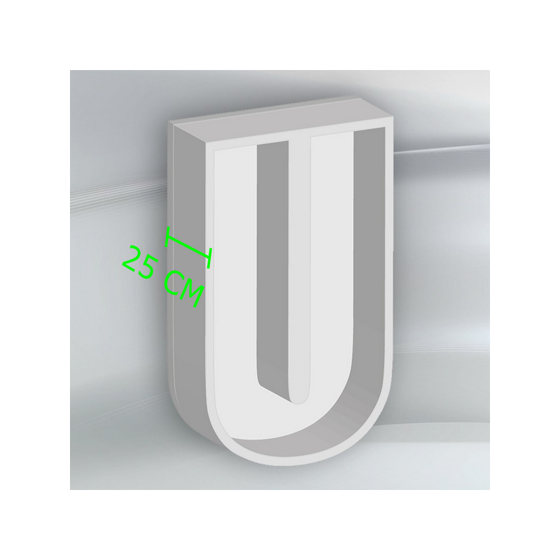 Porta Palloncini Lettera "U" in Polistirolo Balloon Box – Scenografie per Eventi e Feste,