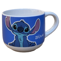 TAZZA LARGA JUMBO LILO & STITCH TAZZONE COLAZIONE IN CERAMICA CONFEZIONE REGALO