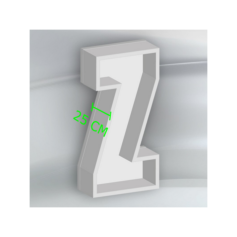 Porta Palloncini Lettera "Z" in Polistirolo Balloon Box – Scenografie per Eventi e Feste,