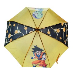 Ombrello Pieghevole Bambino Dragon Ball Z Antivento con Struttura Rinforzata Ombrello Portatile per Borsa, Zaino o Viaggio
