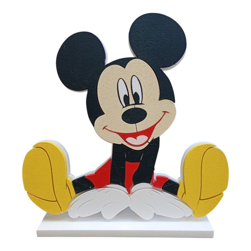 Sagoma in Polistirolo Personalizzata Mickey Mouse 3D – Decorazione Compleanno e Party Disney – Altezza 75 cm
