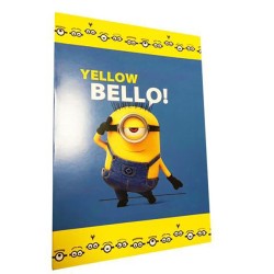 Minions Disney Maxi Rig.10MM Quaderno 100gr A4 rigatura -Soggetti Assortiti 10Pz