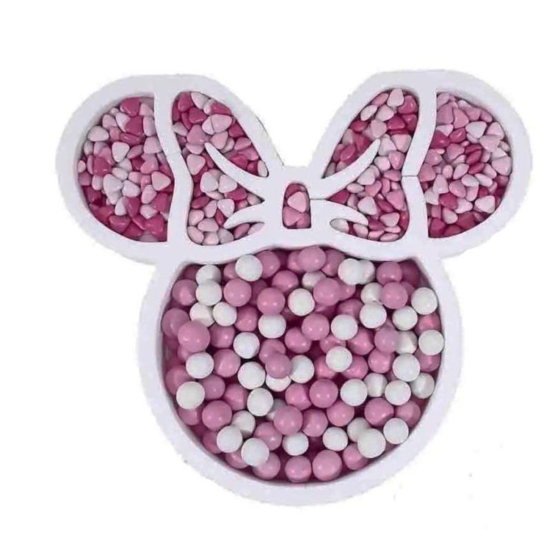 Contenitore Confetti Minnie in Polistirolo 30 cm – Centrotavola Scenografico per Confettata e Allestimenti Compleanno