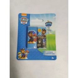 Gomma Gommine Paw Patrol blister da 2 pz Scuola Gadget Compleanno Bambini