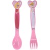 Set posate bambini Principesse Disney forchetta e cucchiaio in plastica BPA free