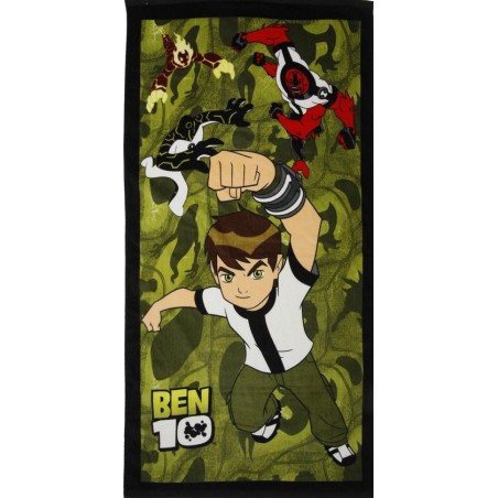 Telo Mare Ben 10 "Omnitrix" – Asciugamano in Microspugna Salvaspazio (140x70 cm