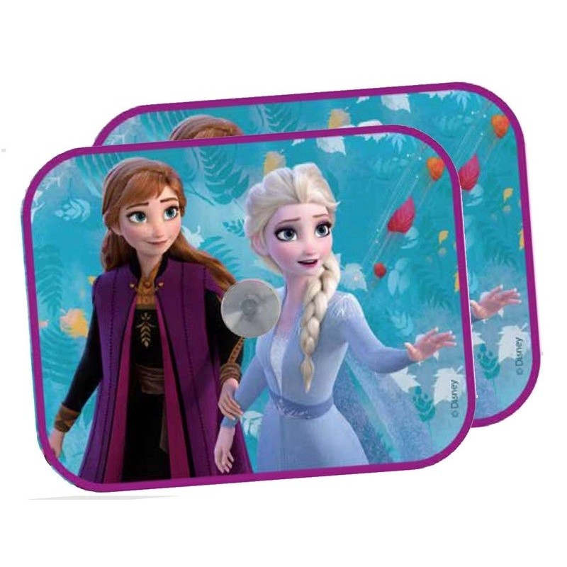 Coppia Tendine Parasole Auto Frozen Disney – Protezione Solare UV per Bambini – 44x35 cm