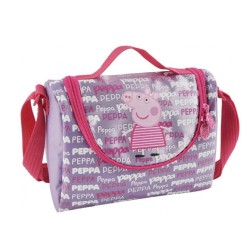 Borsa Termica Peppa Pig con Tracolla Regolabile – Cestino Portapranzo Isolante 21x16cm per Asilo e Gite